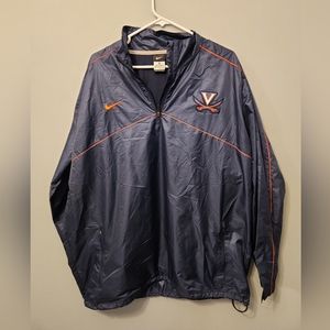 Virginia Cavaliers Nike Quarter-Zip Jacket 1/4 Zip Vented Windbreaker UVA XL